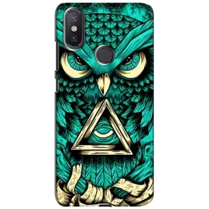 Чохол з пташками на Xiaomi Mi A2 Lite (VPrint) (Сова з оком)