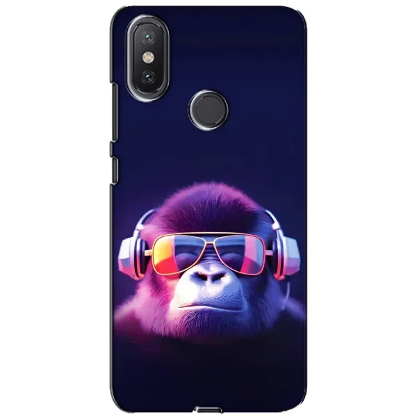 Чохол з принтом «Стильна мавпа» для Xiaomi Mi A2 Lite