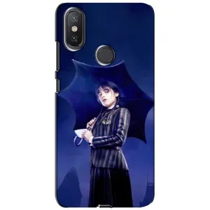 Силиконовый чехол с картинкой для Xiaomi Mi A2 Lite (Венсдей)