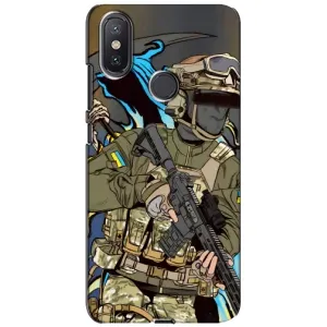 Чехлы с картинкой ЗСУ для Xiaomi Mi A2 Lite (AlphaPrint) (Воїн ЗСУ)