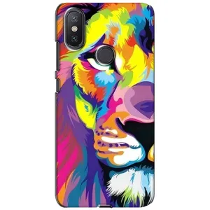 Чехол со Львом для Xiaomi Mi A2 Lite (VPrint) (Яркий Лев)