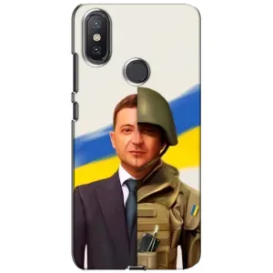 Чохол для Xiaomi Mi A2 Lite (AlphaPrint - с принтом Зеленського) (Зеленский солдат)