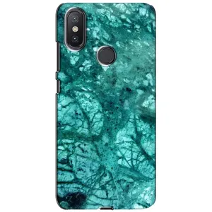 Мраморний чехол на Xiaomi Mi A2 Lite (VPrint) (Зелений мрамор)