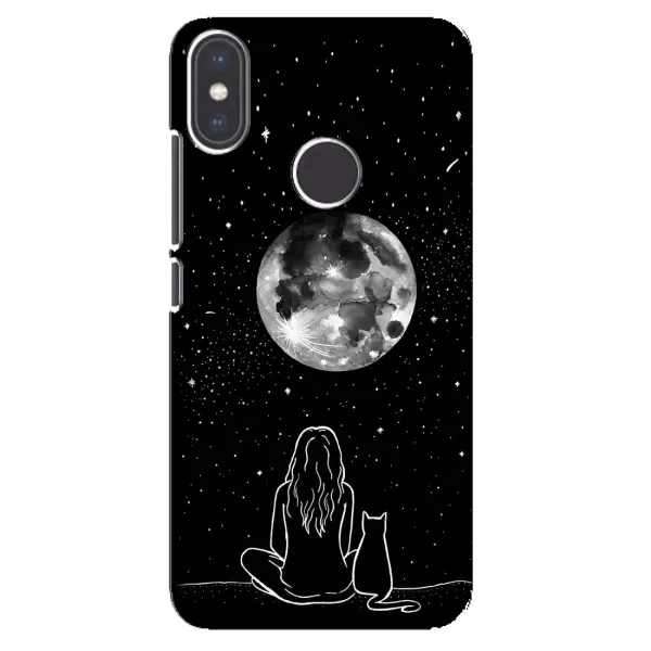 Чехол с принтом «Девушка с котом» для Xiaomi Mi A2 Чехол с принтом «Девушка с котом» для Xiaomi Mi A2