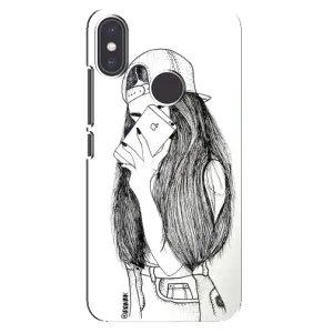 Чохол з друком для Xiaomi Mi A2 - (Мода) (AlphaPrint) (Фото дівчини)