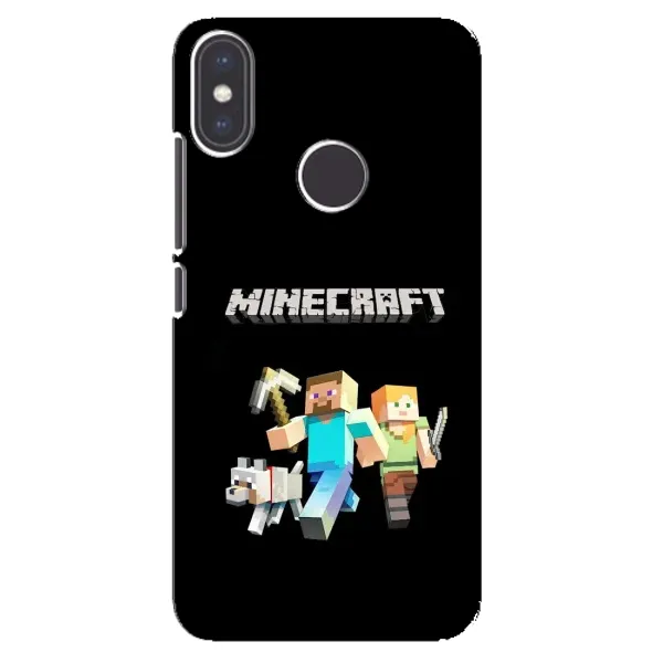 Чехол с принтом «герои Minecraft» для Xiaomi Mi A2