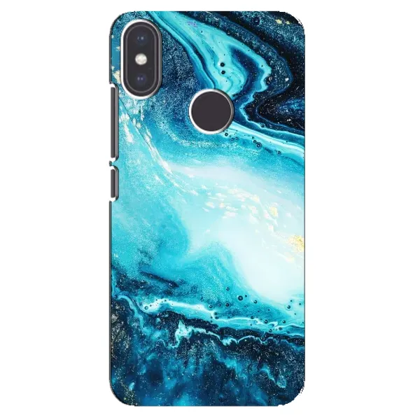 Чехол с принтом «Голубой мрамор» для Xiaomi Mi A2