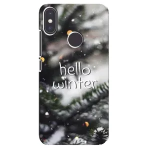 Новогодние, Праздничные Чехлы для Xiaomi Mi A2 - 2024 год (Hello winter)