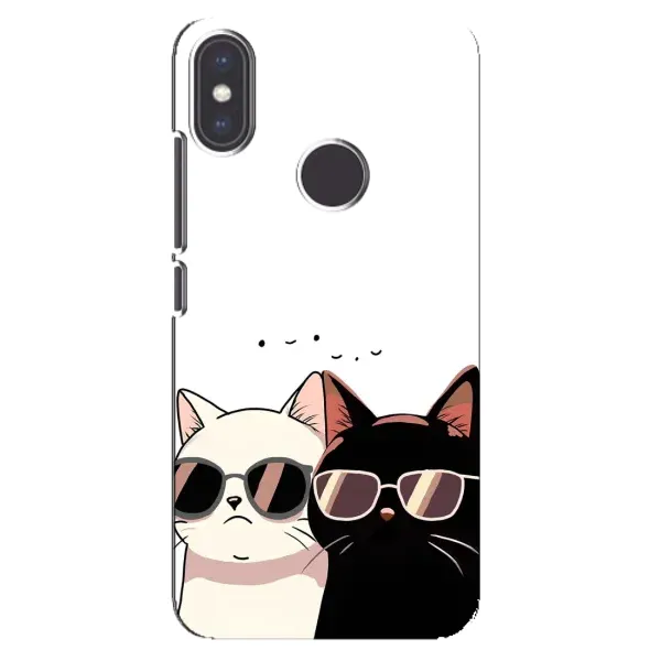 Чехол с принтом «Коты в очках» для Xiaomi Mi A2 Чехол с принтом «Коты в очках» для Xiaomi Mi A2