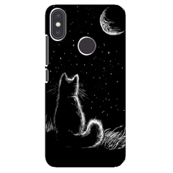 Чехол с принтом «Котик и луна» для Xiaomi Mi A2