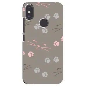 Чехол с рисунком кот на Xiaomi Mi A2 (Лапы и усы)