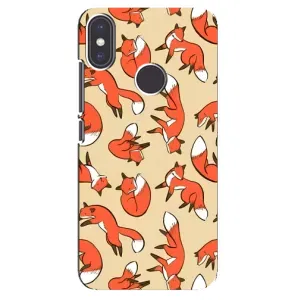 Чехлы с картинкой Лисички для Xiaomi Mi A2 (VPrint) (Лисички)