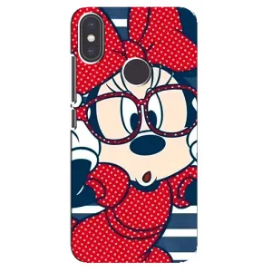 Эксклюзивный чехол для Xiaomi Mi A2 (AlphaPrint - Мультяшные) (Маус в очках)