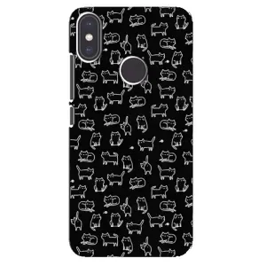Чехол с принтом для Xiaomi Mi A2 (AlphaPrint) Модные коты (Меленькие котики)