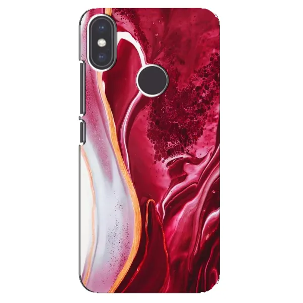 Чохол з принтом «Мрамор червоний» для Xiaomi Mi A2