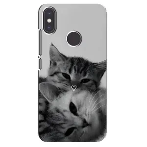 Чехол с рисунком кот на Xiaomi Mi A2 (Пара котов)