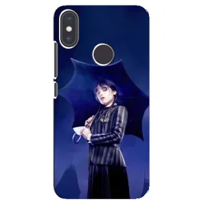 Силиконовый чехол с картинкой для Xiaomi Mi A2 (Венсдей)