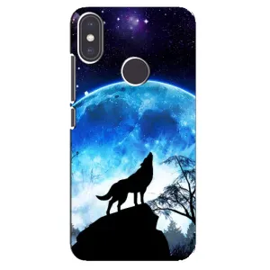Защитные чехлы для Ксиаоми Ми Эй 2 (AlphaPrint) (ХИТ продаж) ВОЛК (Волк на луну)