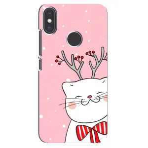 Новогодние Чехлы для Ксиаоми Ми Эй 2 (VPrint) (Зимний кот)