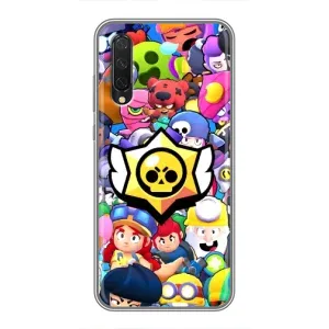 Чехол для Xiaomi Mi A3 Бравл Старс (VPrint) (Лого Brawl Stars)