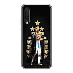 Чехлы для Xiaomi Mi A3 (Leo чемпион) (AlphaPrint) (Месси Король)