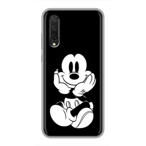 Міккі Маус чохол для Xiaomi Mi A3 (AlphaPrint - Мультяшні) (Маус на чорному)
