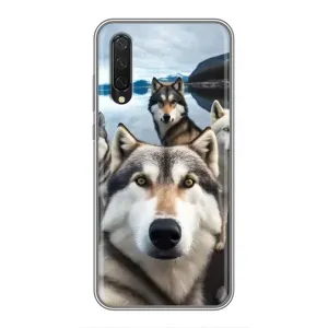 Чохол з Хаскі Xiaomi Mi A3 - (AlphaPrint) (Селфі Хаскі)