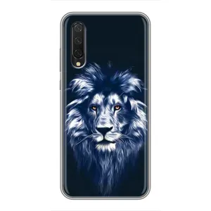 Чохол з картинкою ЛЕВ для Xiaomi Mi A3 (VPrint) (Синій Лев)