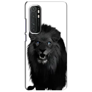 Чохли з картинкою животних Xiaomi Mi Note 10 Lite (Чорний ЛЕВ)
