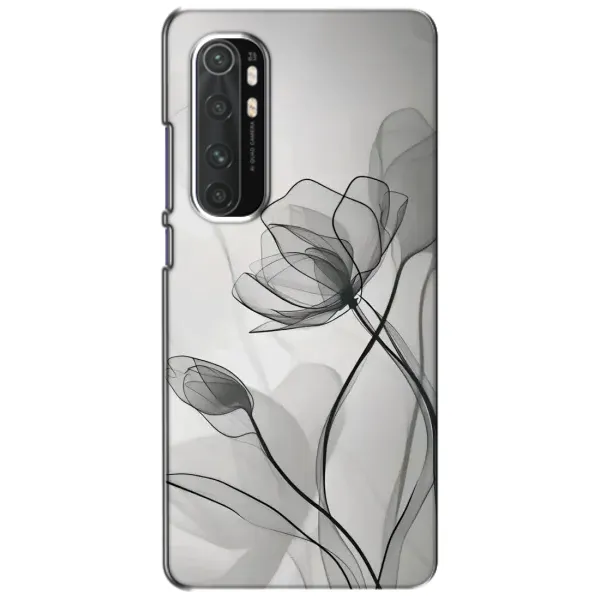 Чохол з принтом «Чорні квіти» для Xiaomi Mi Note 10 Lite