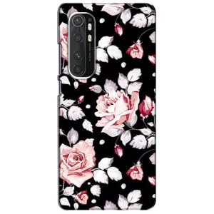 Чохли з квітами для Xiaomi Mi Note 10 Lite (VPrint) (Квіти на чорному)