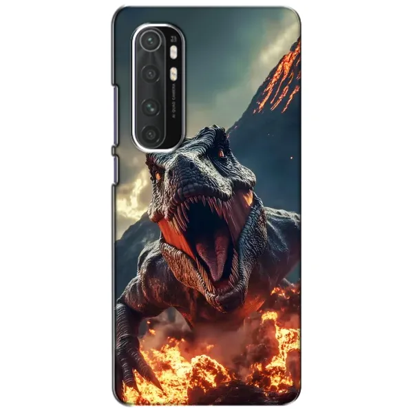 Чохол з принтом «Вогняний динозавр» для Xiaomi Mi Note 10 Lite
