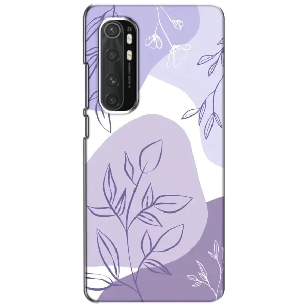 Чохол з принтом «Фіолетове листя абстракція» для Xiaomi Mi Note 10 Lite