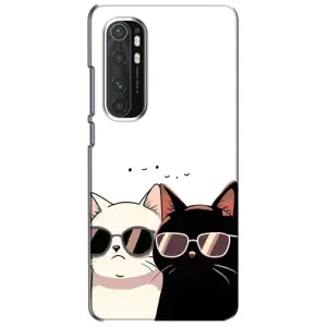 Чехол с рисунком кот на Xiaomi Mi Note 10 Lite (Коты в очках)