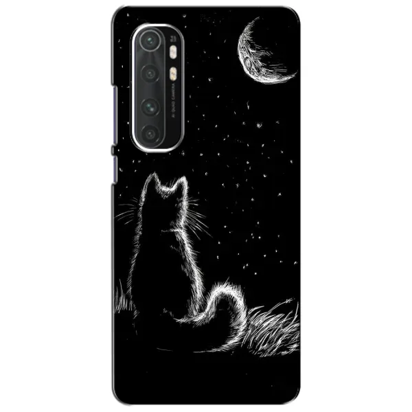 Чохол з принтом «Котик і місяць» для Xiaomi Mi Note 10 Lite Чохол з принтом «Котик і місяць» для Xiaomi Mi Note 10 Lite