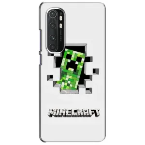 Чохол Майнкрафт на Xiaomi Mi Note 10 Lite (AlphaPrint) Minecraft (кріпер Майнкрафт)