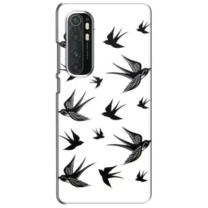 Чохол з пташками на Xiaomi Mi Note 10 Lite (VPrint) (Ластівки)