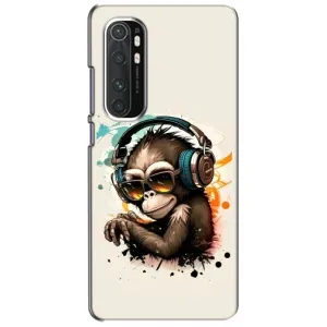 Чохол з Мавпами Xiaomi Mi Note 10 Lite - (AlphaPrint) (Макака в навушниках)