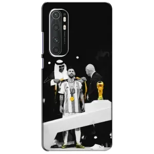 Чехлы для Xiaomi Mi Note 10 Lite (Leo чемпион) (AlphaPrint) (Месси в накидке)