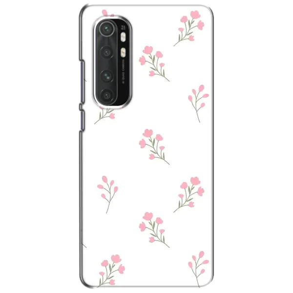 Чохол з принтом «Рожеві квіти» для Xiaomi Mi Note 10 Lite