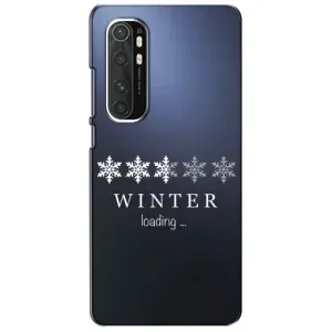 Зимні Чохли для Сяомі Мі Ноут 10 Лайт - прозорий фон (Winter loading)