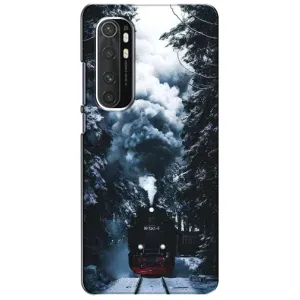 Новорічні, Святкові Чохли для Xiaomi Mi Note 10 Lite - 2024 год (Зимовий потяг)