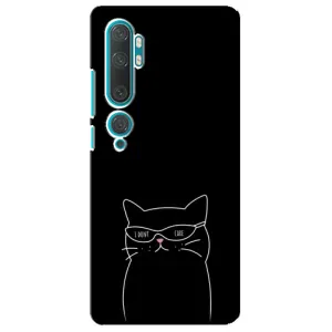 Чохол з малюнком кіт на Xiaomi Mi Note 10 (Байдужий кіт)