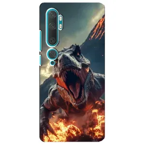 Чохол з принтом «Вогняний динозавр» для Xiaomi Mi Note 10