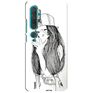 Чохол з друком для Xiaomi Mi Note 10 - (Мода) (AlphaPrint) (Фото дівчини)