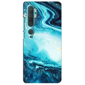 Мраморний чехол на Xiaomi Mi Note 10 (VPrint) (Блакитний мрамор)