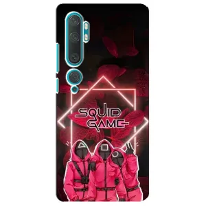 Чохол Гра в кальмара для Xiaomi Mi Note 10 (Охоронці Гра кальмара)
