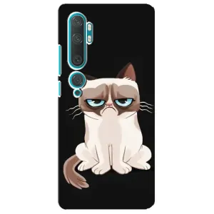 Чохол з принтом для Xiaomi Mi Note 10 (AlphaPrint) Модні коти (Сумний кіт)
