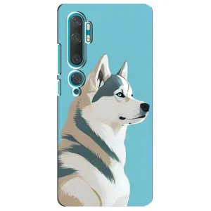 Чохол з Хаскі Xiaomi Mi Note 10 - (AlphaPrint) (Хаскі арт)