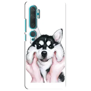 Чохол з Хаскі Xiaomi Mi Note 10 - (AlphaPrint) (Хаскі улибака)